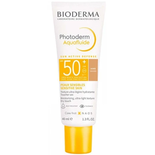 Bioderma Photoderm Aquafluide SPF 50+ Ultralekki fluid do cery normalnej, 40 ml - Wysoka ochrona przeciwsłoneczna