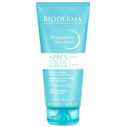 Bioderma Photoderm Gel-creme Apres-Soleil Fraicheur Łagodzący żel-krem przedłużający opaleniznę, 200 ml - 8 h nawilżenia