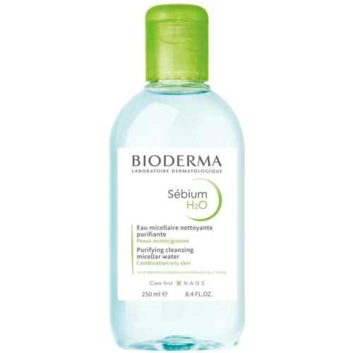 Bioderma Sebium H2O Woda micelarna, 250 ml - Oryginalna woda micelarna oczyszczająca skórę