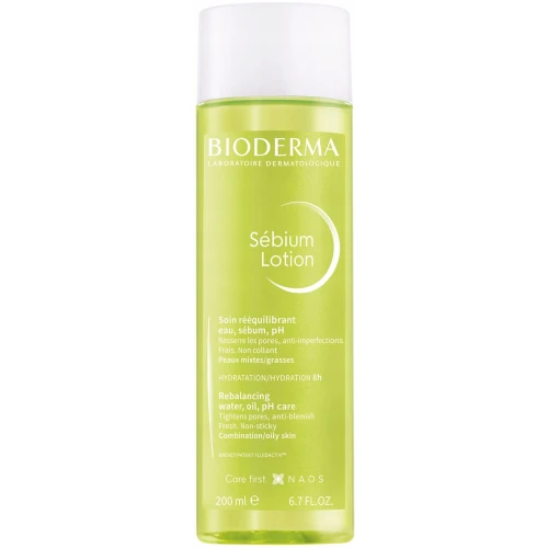Bioderma Sebium Lotion Booster wzmacniający pielęgnację, 200 ml - Pielęgnacja nawilżająca, reguluje poziom wydzielanego sebum oraz pH skóry