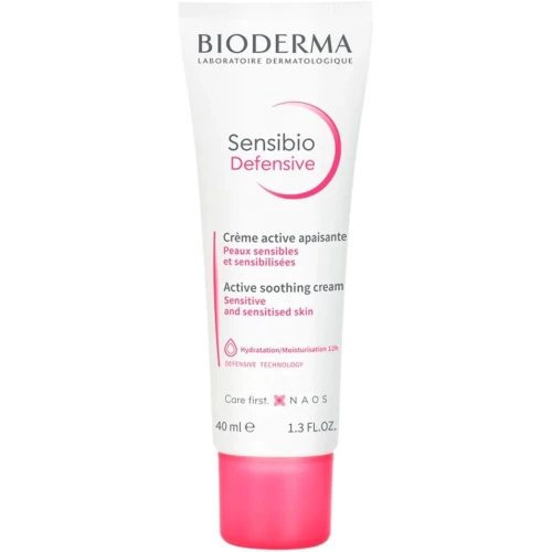 Bioderma Sensibio Defensive Krem do skóry wrażliwej i ultrawrażliwej, 40 ml - Wzmacnia zdolności obronne skóry przed szkodliwymi czynnikami zewnętrznymi