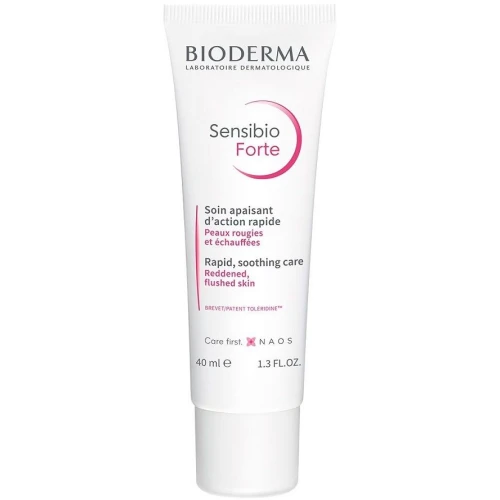 Bioderma Sensibio forte Krem intensywnie kojący i nawilżający, 40 ml  - Przywraca natychmiastowe i długotrwałe uczucie komfortu
