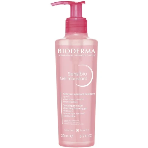 Bioderma Sensibio Gel Moussant, 200 ml - Delikatne oczyszczanie i ukojenie skóry wrażliwej