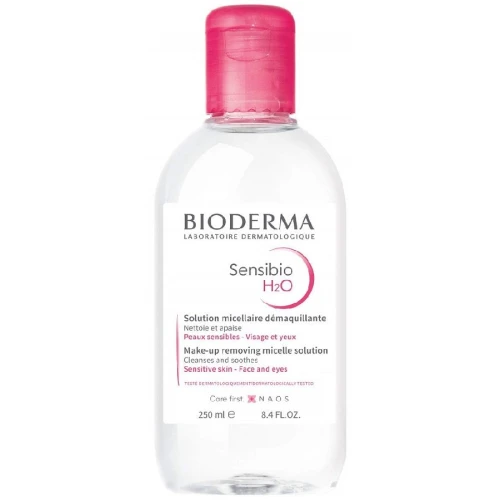 Bioderma Sensibio H2O Woda micelarna, 250 ml - Woda micelarna oczyszczająca skórę. Koi i utrzymuje jej naturalną równowagę