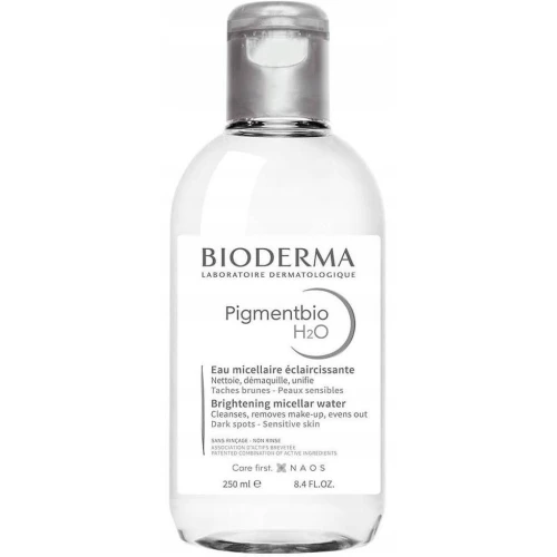 Bioderma Pigmentbio H2O, płyn micelarny, 250 ml - Oczyszczająca i rozjaśniająca skórę woda micelarna 