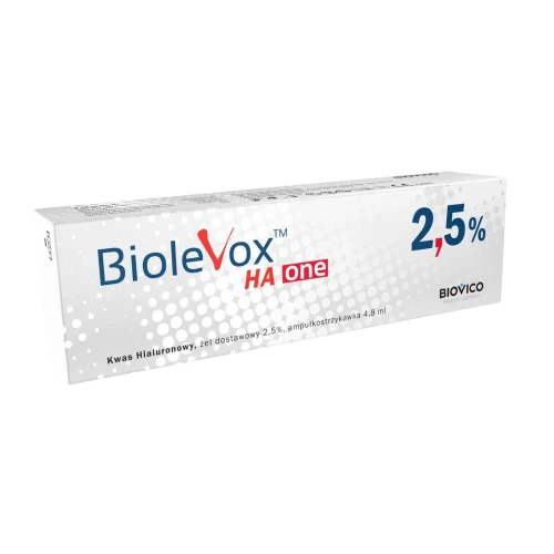Biolevox HA One 2,5%, 1 sztuka - Ampułkostrzykawka do iniekcji dostawowych
