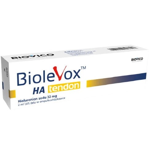 Biolevox HA Tendon 1,6% ampułko–strzykawka, 2 ml - Z kwasem hialuronowym o wysokiej masie cząsteczkowej