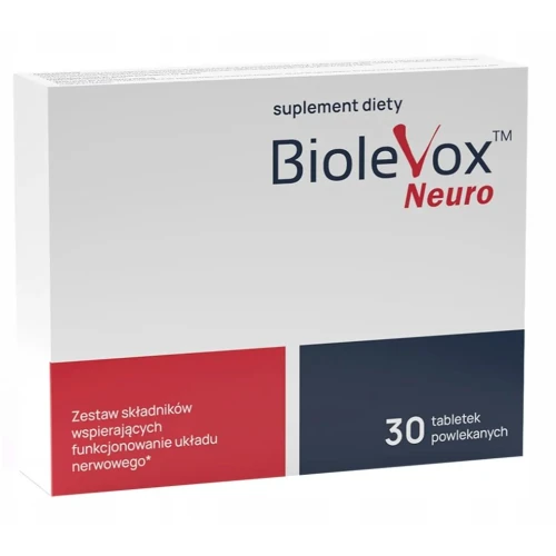 Biolevox Neuro, 30 tabletek - Witaminy B i urydyna dla prawidłowego funkcjonowania układu nerwowego