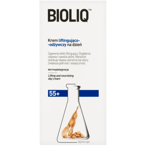 Bioliq 55+, krem liftingująco–odżywczy na dzień, 50 ml - Dogłębnie odżywia i nawilża skórę