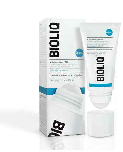 Bioliq Dermo Antypersirant 48h, 50ml - Zapewnia ochronę przed poceniem oraz pielęgnuje skórę i łagodzi podrażnienia