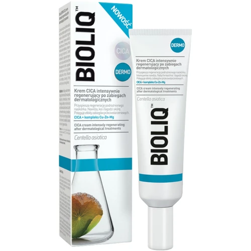 Bioliq Dermo Krem CICA intensywnie regenerujący po zabiegach dermatologicznych, 30 ml - Łagodzi podrażnienia i zaczerwienienia