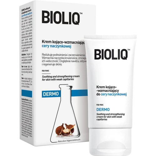 Bioliq Dermo Krem kojąco- wzmacniający do cery naczynkowej, 50 ml - Na zaczerwienienia i pękające naczynka