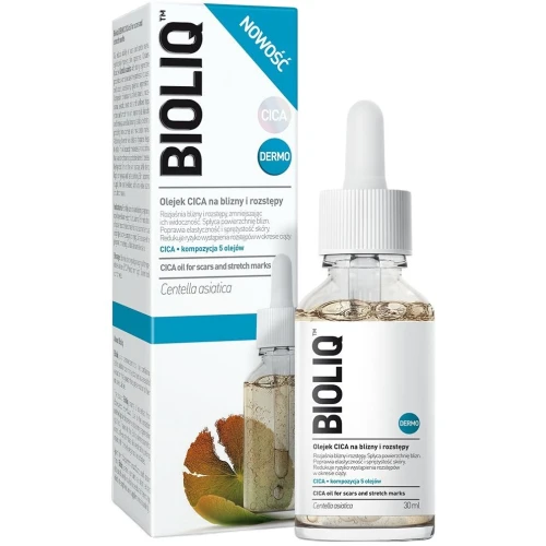 Bioliq Dermo Olejek CICA na blizny i rozstępy, 30 ml - Na blizny potrądzikowe, pooperacyjne i rozstępy ciążowe