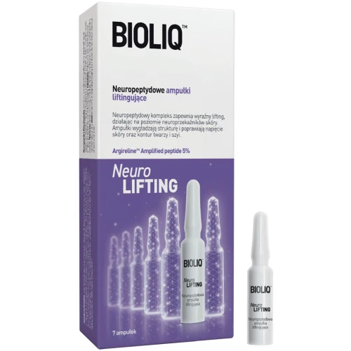 Bioliq Neuropeptydowe ampułki liftingujące, 7 x 1,5 ml - Efekt liftingu i poprawa owalu twarzy