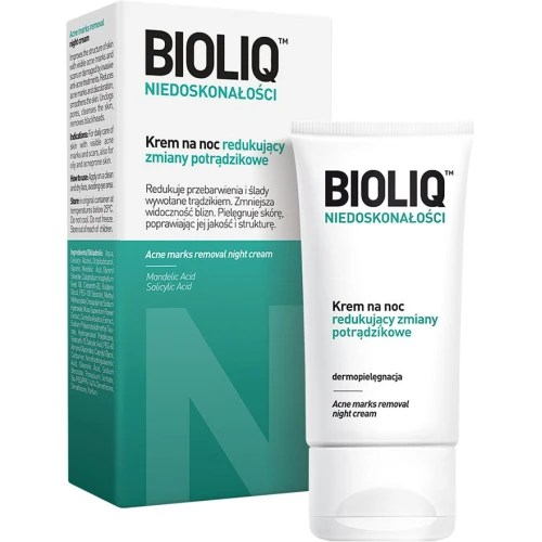 Bioliq Specialist Krem na noc redukujący zmiany potrądzikowe, 30 ml - Na blizny, przebarwienia i ślady po trądziku