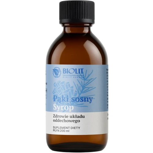 Biolit Pąki sosny, syrop 200 ml - Zdrowie układu oddechowego