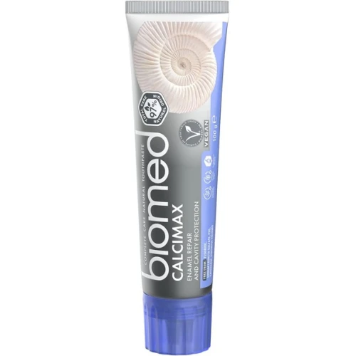 Biomed Calcimax Pasta do mycia zębów, 100 g - Z hydroksyapatytem, L-argininą i ekstraktami roślinnymi