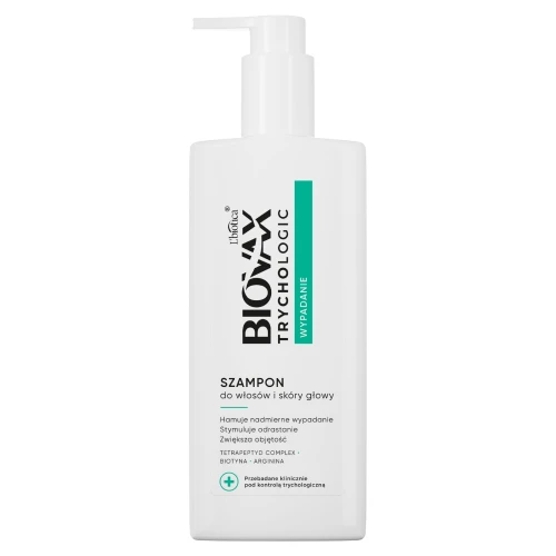 Biovax Trychologic Wypadanie Szampon do włosów i skóry głowy, 200 ml - Wzmacnia włosy i ogranicza ich wypadanie