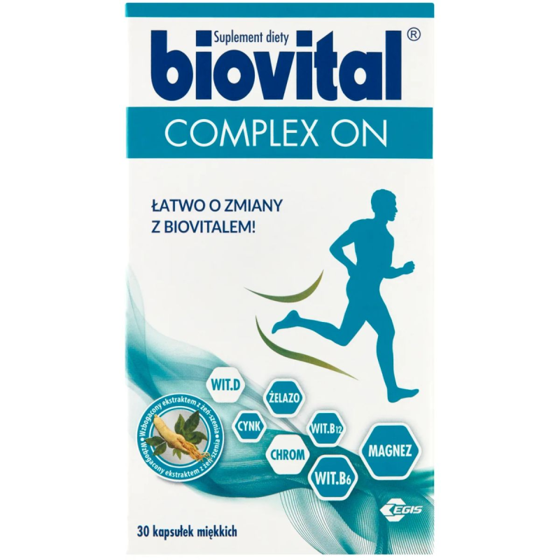 Biovital Complex ON, 30 kapsułek miękkich - Witaminy na wzmocnienie organizmu mężczyzn