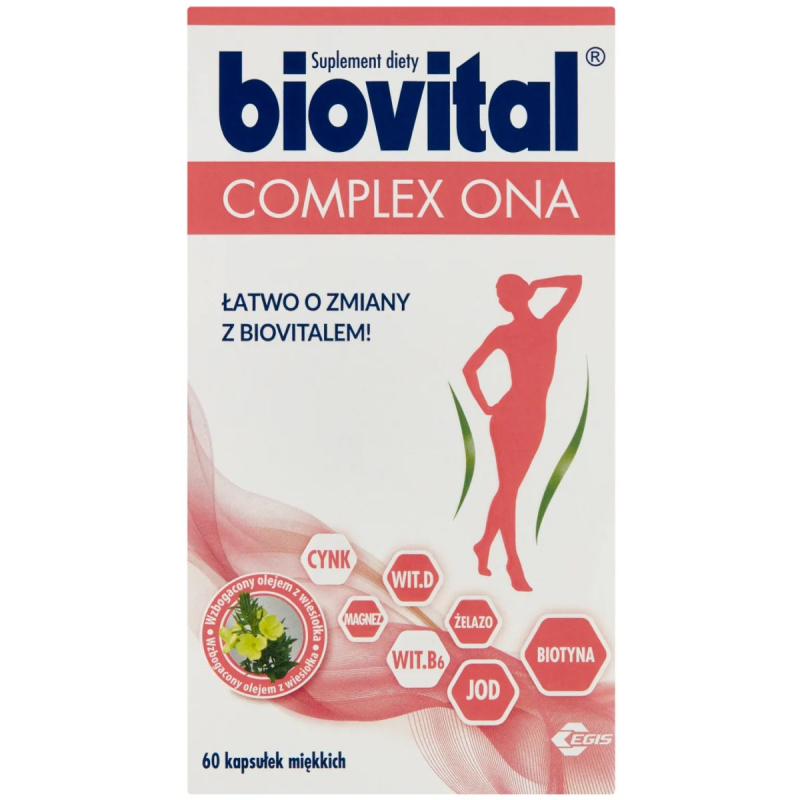 Biovital Complex ONA, 60 kapsułek miękkich - Witaminy na wzmocnienie organizmu kobiet