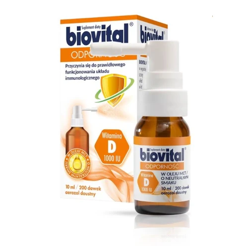 Biovital Odporność, 10 ml - Witamina D dorosłych i u dzieci powyżej 3 roku życia