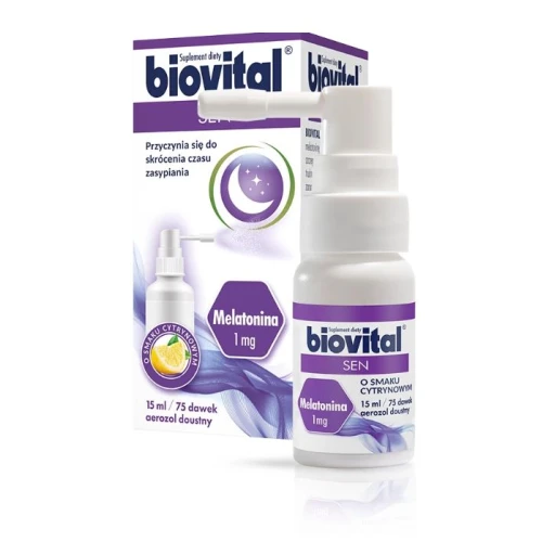 Biovital Sen, 15 ml - Melatonina w sprayu