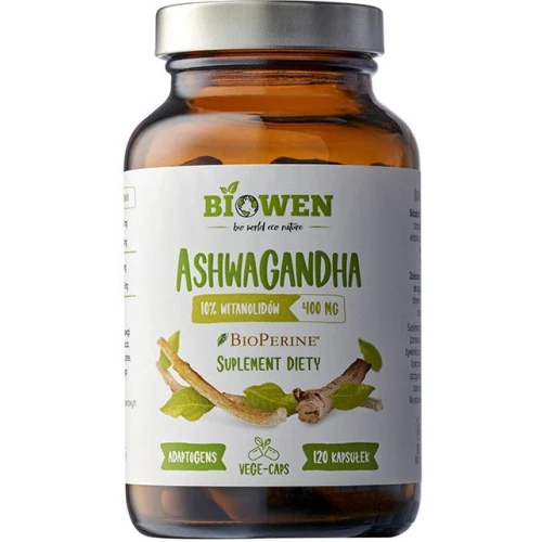 Biowen Ashwagandha, 120 kapsułek - Z ashwagandhą wspierającą równowagę emocjonalną 
