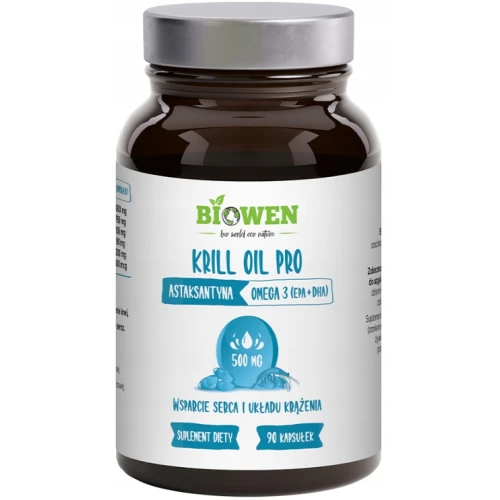 Biowen Krill Oil Pro, 90 kapsułek - Naturalne omega-3 w fosfolipidach