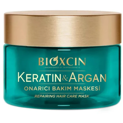 Bioxcin Keratin & Argan Regenerująca maska do włosów, 225 ml - Odżywienie i ochrona włosów
