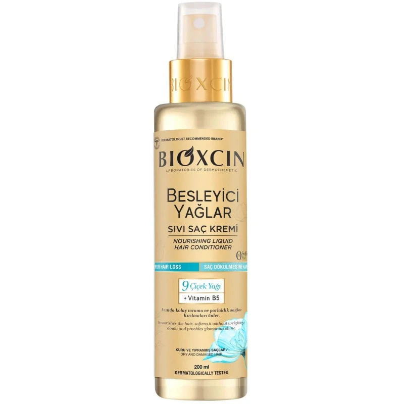 Bioxcin Odżywka z kwiatowymi olejkami do włosów suchych i zniszczonych, 200 ml - Nawilżenie, odżywienie i jedwabista gładkość