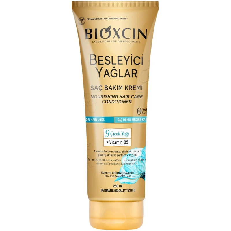 Bioxcin Odżywka z kwiatowymi olejkami do włosów suchych i zniszczonych, 250 ml - Intensywne nawilżenie i wygładzenie