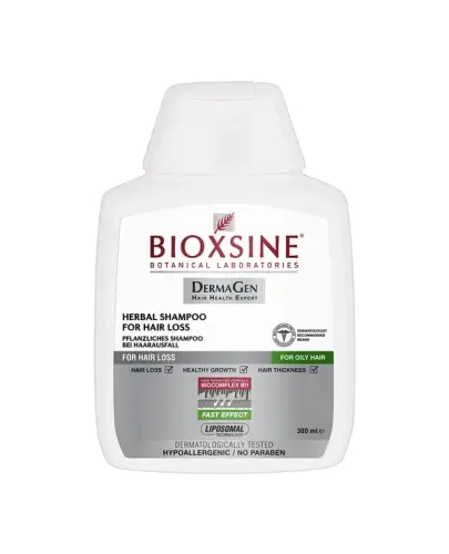Bioxsine szampon ziołowy do włosów przetłuszczających się przeciw wypadaniu, 300 ml - Oczyszcza włosy i skórę głowy