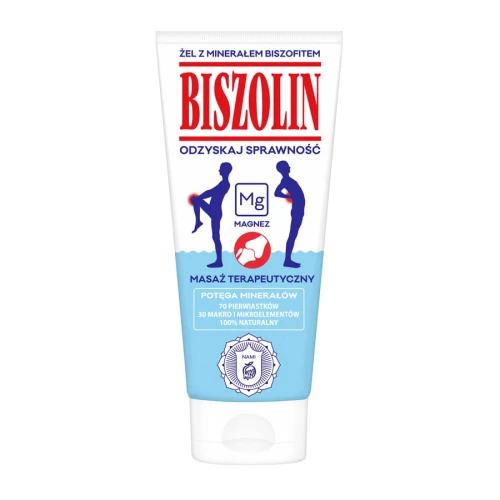 Biszolin Żel z minerałem biszofitem, 190 g - Magnezowy żel na kości, stawy i mięśnie