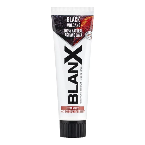 BlanX Black Volcano Pasta do zębów, 75 ml - Naturalne wybielanie i ochrona szkliwa - z popiołem wulkanicznym