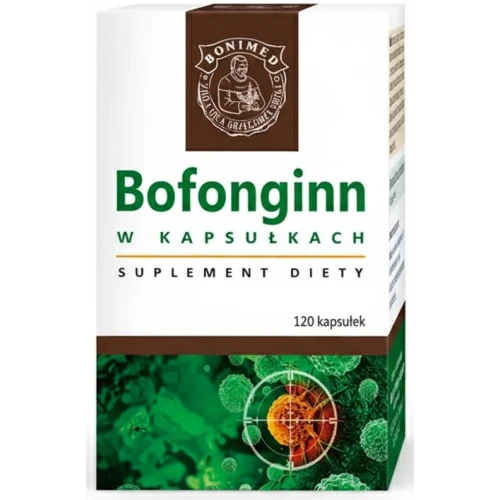 Bofonginn, 120 kapsułek - Z ekstraktem z czarnej huby – wsparcie układu odpornościowego, pracy wątroby i nerek