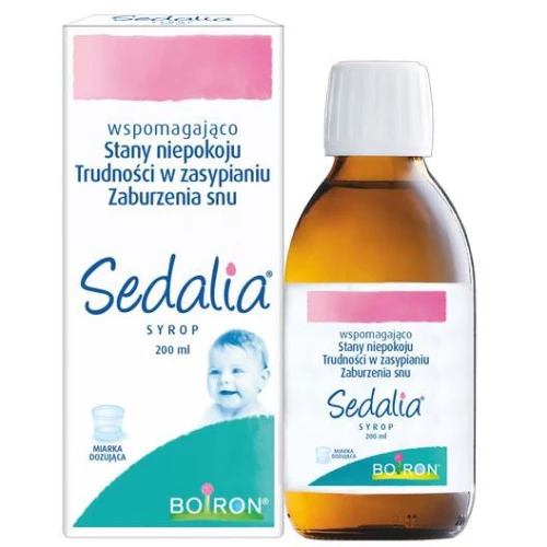 Boiron Sedalia, syrop 200 ml - Do stosowania w stanach niepokoju i trudnościach  w zasypianiu