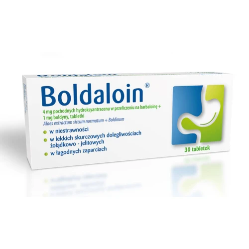 Boldaloin, 30 tabletek - Lek na niestrawność