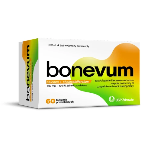 Bonevum, 60 tabletek - Na niedobory wapnia i witaminy D3