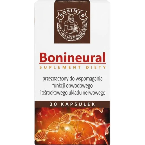 Bonineural, 30 kapsułek - Wspomaga funkcje obwodowego i ośrodkowego układu nerwowego