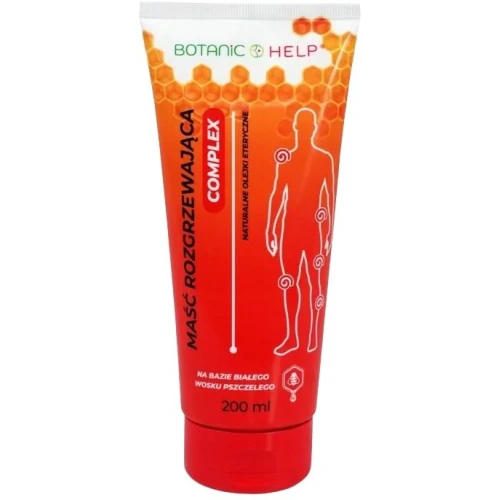 Botanic Help Complex Maść rozgrzewająca, 200 ml - Na bazie olejków eterycznych i kamfory