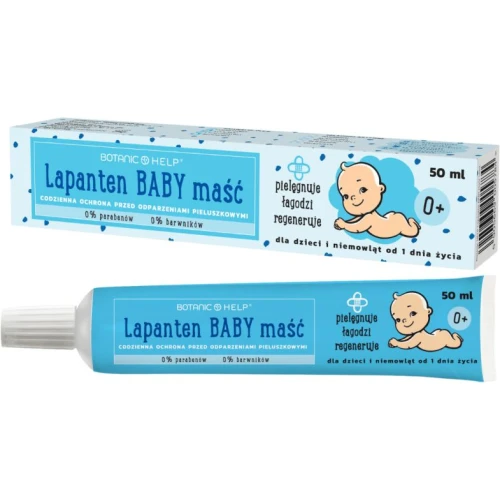 Botanic Help Lapanten Baby maść, 50 ml - Maść na odparzenia