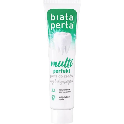 Biała Perła Multi Perfekt, wybielająca pasta do zębów, 100 ml - Pomaga remineralizować szkliwo zębów