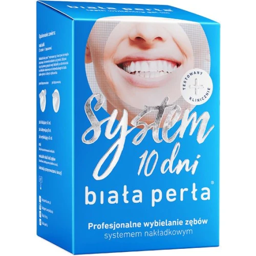 Biała Perła System 10 dni - zestaw do wybielania w domu, 1 sztuka - Profesjonalny zestaw do enzymatycznego wybielania zębów w domu