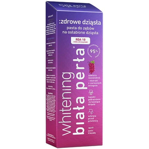 Biała Perła Zdrowe Dziąsła, specjalistyczna pasta do zębów, 75 ml - Koi podrażnienia i przywraca naturalną biel zębów
