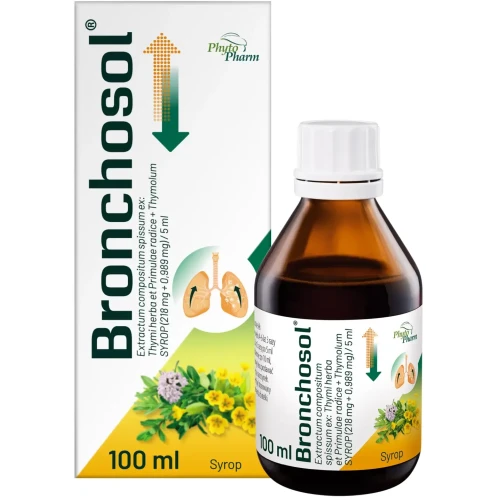 Bronchosol, syrop, 100 ml - Syrop wykrztuśny z tymiankiem