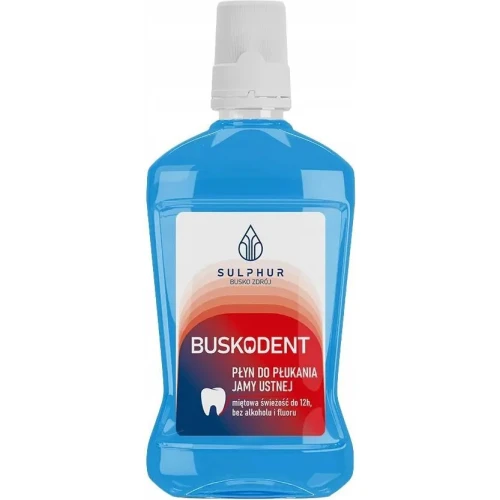 Buskodent Płyn do płukania jamy ustnej, 500 ml - Długotrwała świeżość i regeneracja dziąseł