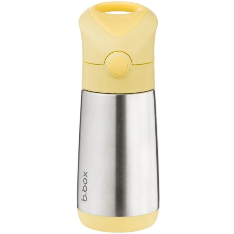 B.box Bidon termiczny ze słomką, 350 ml, Lemon Twist, 1 sztuka