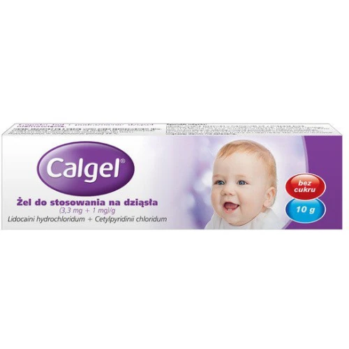 Calgel żel do stosowania na dziąsła, 10 g - Żel na ząbkowanie
