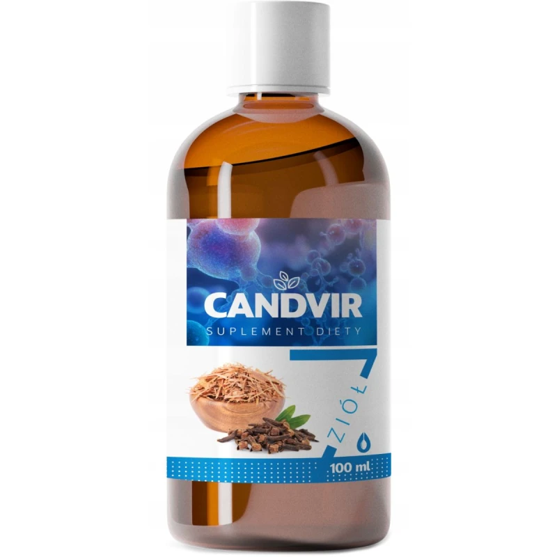Candvir, krople 100 ml - Naturalne ekstrakty roślinne z 7 ziół w kroplach