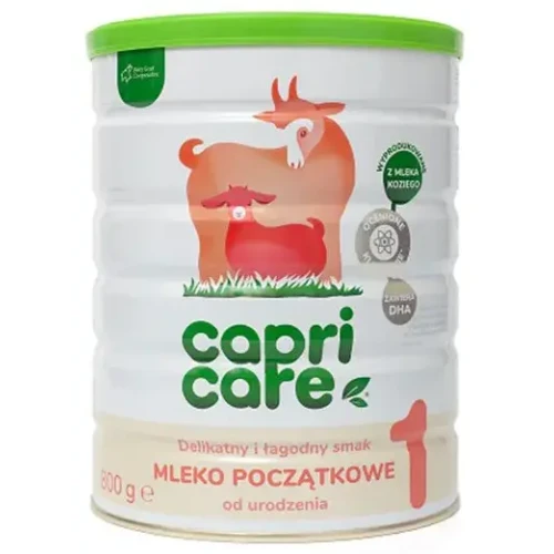 Capricare 1 Mleko początkowe od urodzenia, 800 g - Mleko oparte na pełnym mleku kozim uzupełniające dietę dzieci od urodzenia do 6. miesiąca życia